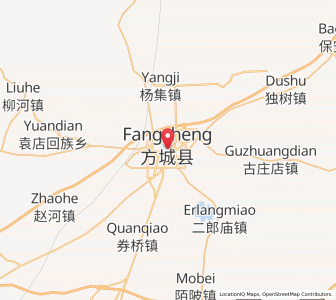Map of Fangcheng Chengguanzhen, Henan