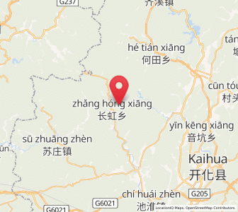 Map of Fangcun, Zhejiang
