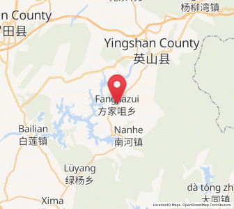 Map of Fangjiazui, Hubei