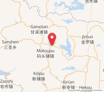 Map of Fangshiping, Hunan