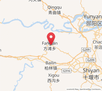 Map of Fangtan, Hubei