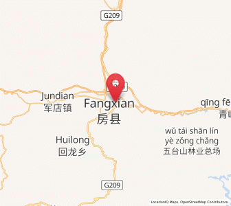 Map of Fangxian Chengguanzhen, Hubei