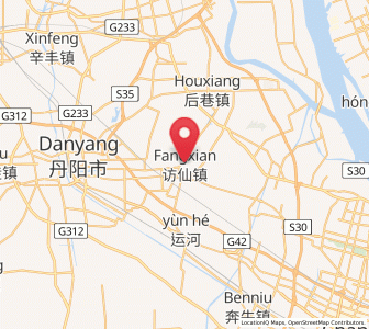 Map of Fangxian, Jiangsu