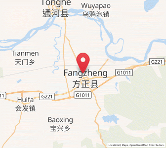 Map of Fangzheng, Heilongjiang