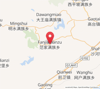 Map of Fanjia, Liaoning