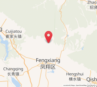 Map of Fanjiazhai, Shaanxi