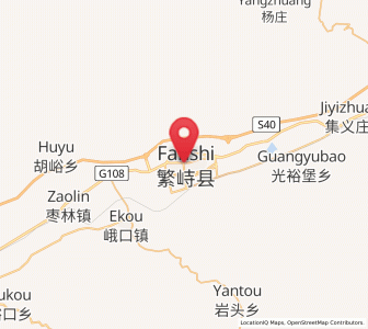 Map of Fanshi, Shanxi