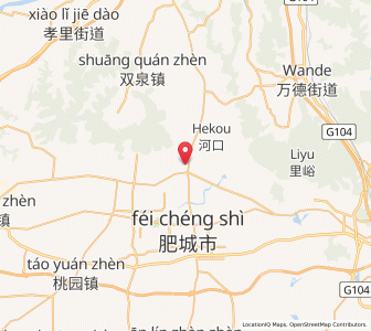 Map of Feicheng, Shandong