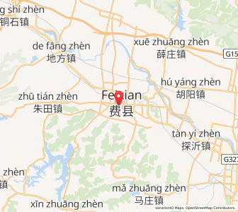 Map of Feicheng, Shandong