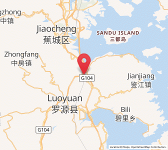 Map of Feiluan, Fujian