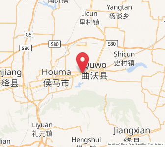 Map of Fengcheng, Shanxi