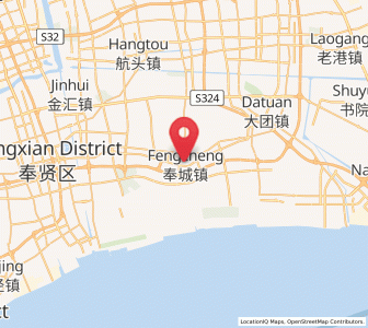 Map of Fengcheng, Shanghai