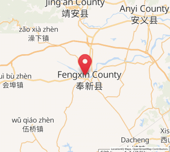 Map of Fengchuan, Jiangxi