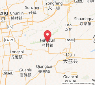 Map of Fengcun, Shaanxi