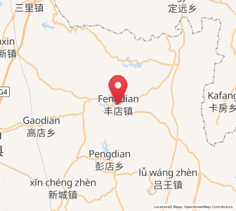 Map of Fengdian, Hubei