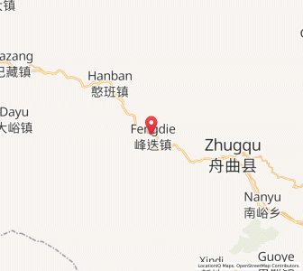 Map of Fengdie, Gansu