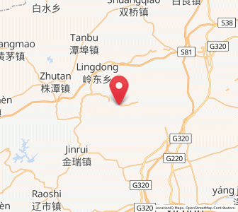 Map of Fengdingshan, Jiangxi