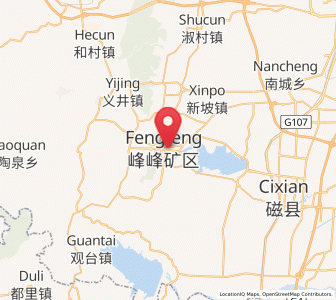 Map of Fengfengkuang, Hebei