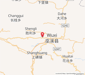 Map of Fenghuang, Chongqing