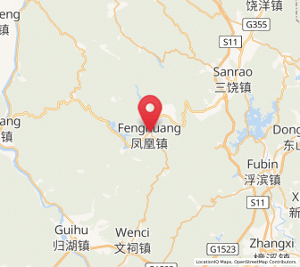 Map of Fenghuang, Guangdong