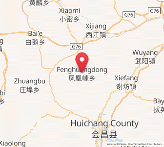 Map of Fenghuangdong, Jiangxi