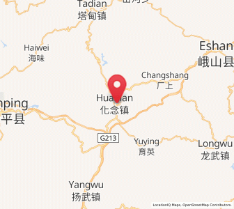 Map of Fenghuangshan, Yunnan