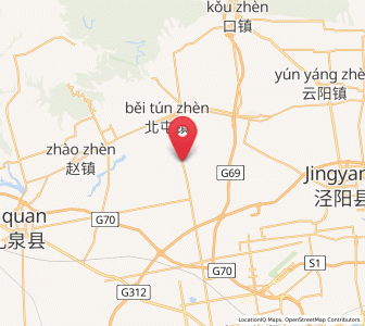 Map of Fenghuo, Shaanxi