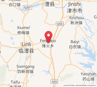 Map of Fenghuo, Hunan