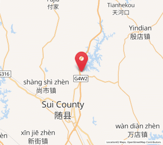 Map of Fengjiang, Hubei