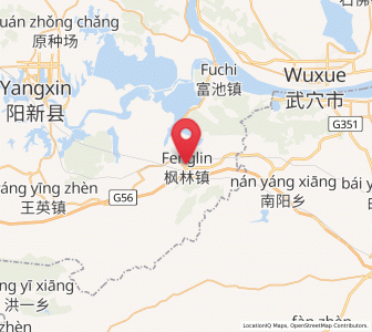 Map of Fenglin, Hubei