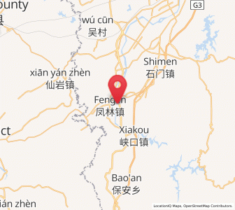 Map of Fenglin, Zhejiang