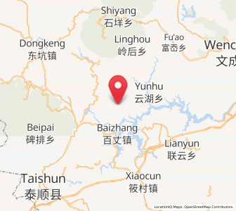Map of Fengmen, Zhejiang
