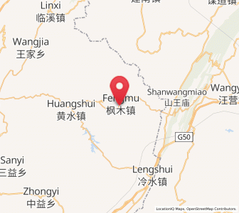 Map of Fengmu, Chongqing