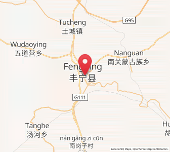 Map of Fengning, Hebei