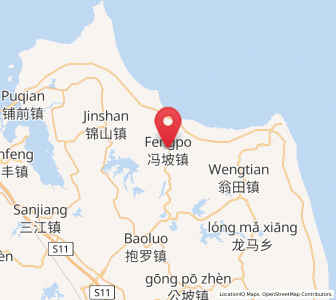 Map of Fengpo, Hainan