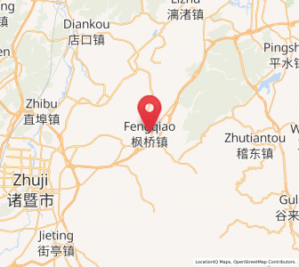 Map of Fengqiao, Zhejiang