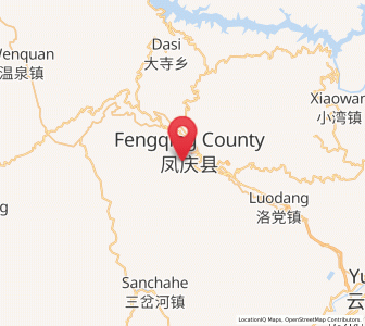 Map of Fengshan, Yunnan