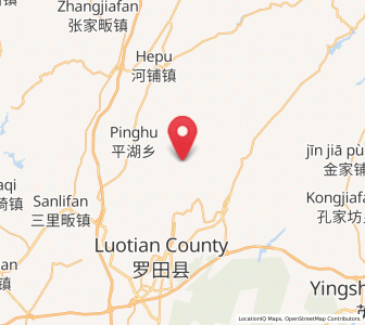 Map of Fengshan, Hubei