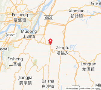 Map of Fengsheng, Chongqing