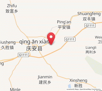 Map of Fengshou, Heilongjiang