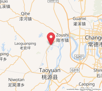 Map of Fengshu, Hunan