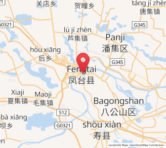 Map of Fengtai Chengguanzhen, Anhui