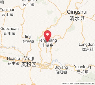 Map of Fengwang, Gansu