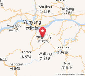 Map of Fengwu, Chongqing