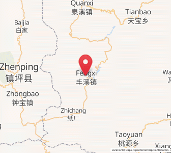 Map of Fengxi, Hubei