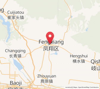 Map of Fengxiang Chengguanzhen, Shaanxi