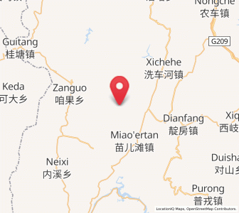 Map of Fengxizhai, Hunan