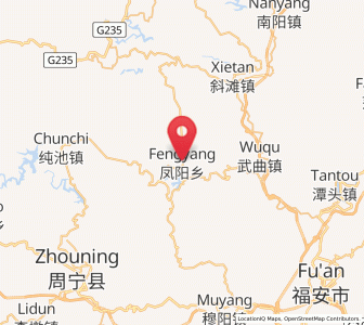 Map of Fengyang, Fujian