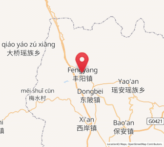 Map of Fengyang, Guangdong