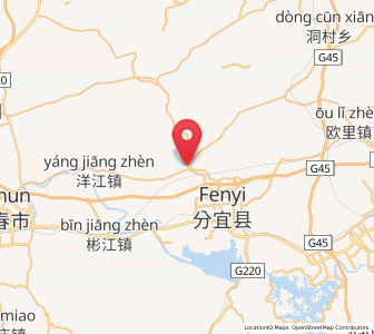 Map of Fengyang, Jiangxi
